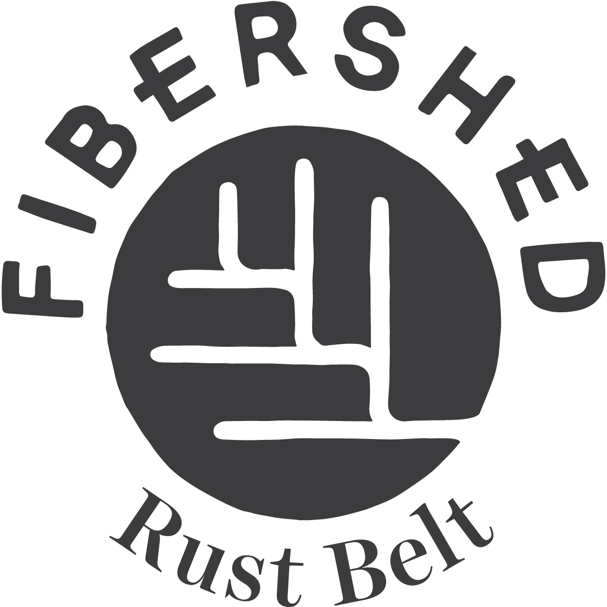Fibershed Rust Belt logo