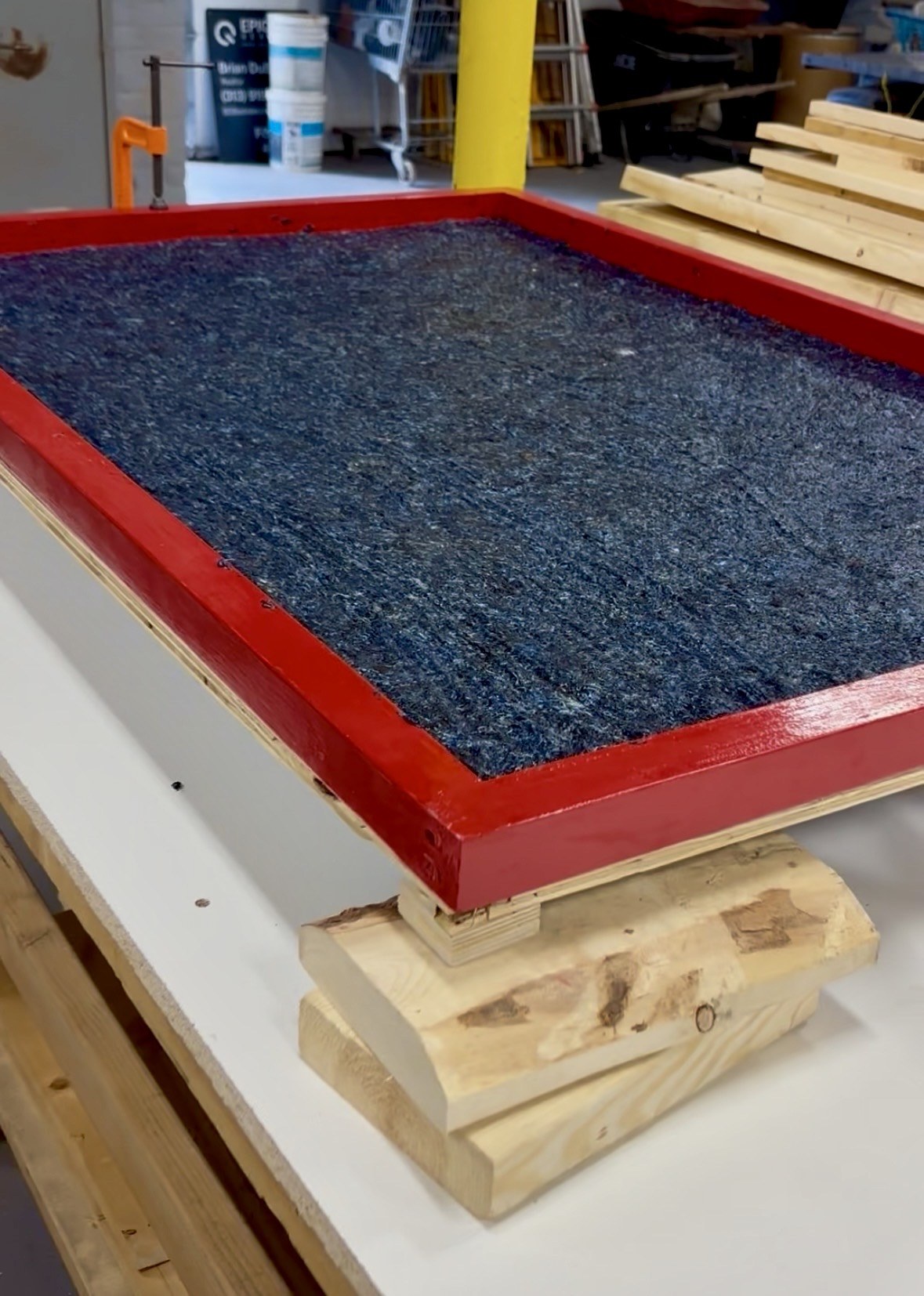 BioSpoke biomaterial sheet drying in a frame